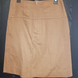 Zara A-Line Tan Skirt